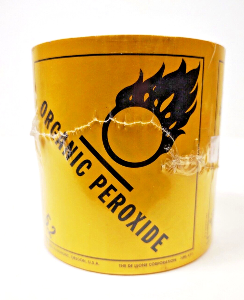 ORGANIC PEROXIDE Hazard Class 5.2 DOT Labels, 4" x 4" Roll of 500 D.O.T.